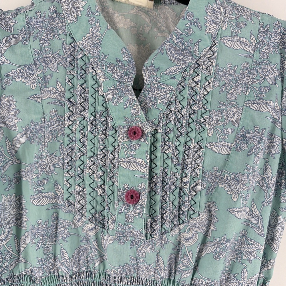 Matilda Jane Tidal Toile Smocked Ruffle Dress Size 10 Boho‎ Western - Picture 2 of 6